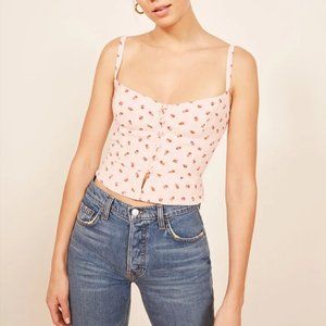 Reformation Adela Top in Cherries